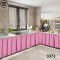 Kitchen Sink Curtain with Non-Ring Design  70x150cm