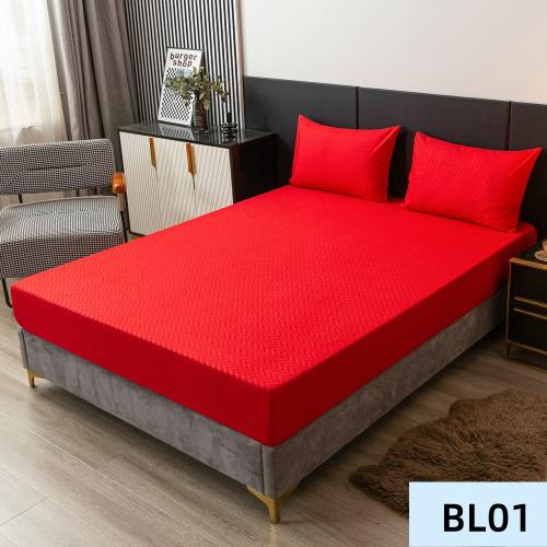 3 in 1 Bedsheet Set Single Size  1x flat sheet , 2x pillow case