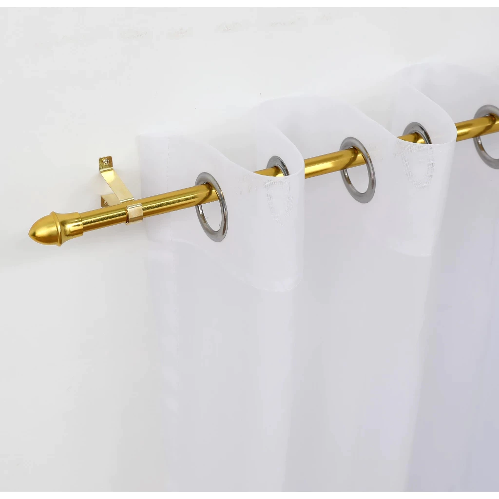Adjustable Curtain Rod Extendable 70-120cm 120-210cm Gold Silver Durable Aluminum for Window