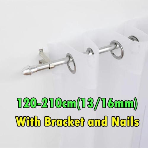 Adjustable Curtain Rod Extendable 70-120cm 120-210cm Gold Silver Durable Aluminum for Window